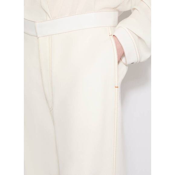 Alaia Fluid Wide Leg Pants in Blanc 36 US 4 - Picture 2 of 5